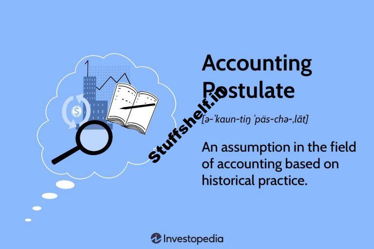 Accounting Postulate Definition