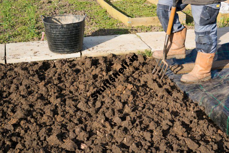 Tilling Digging and Forking the Vegetable Garden