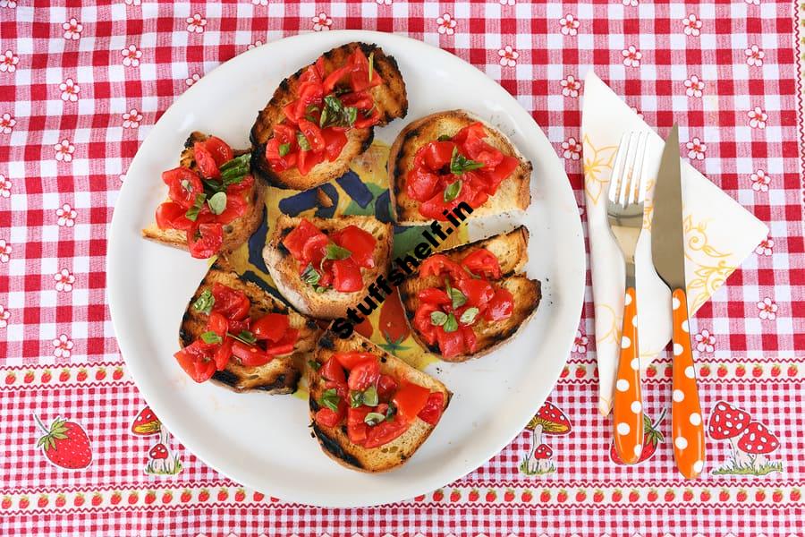 Garden Tomato Bruschetta Harvest to Table