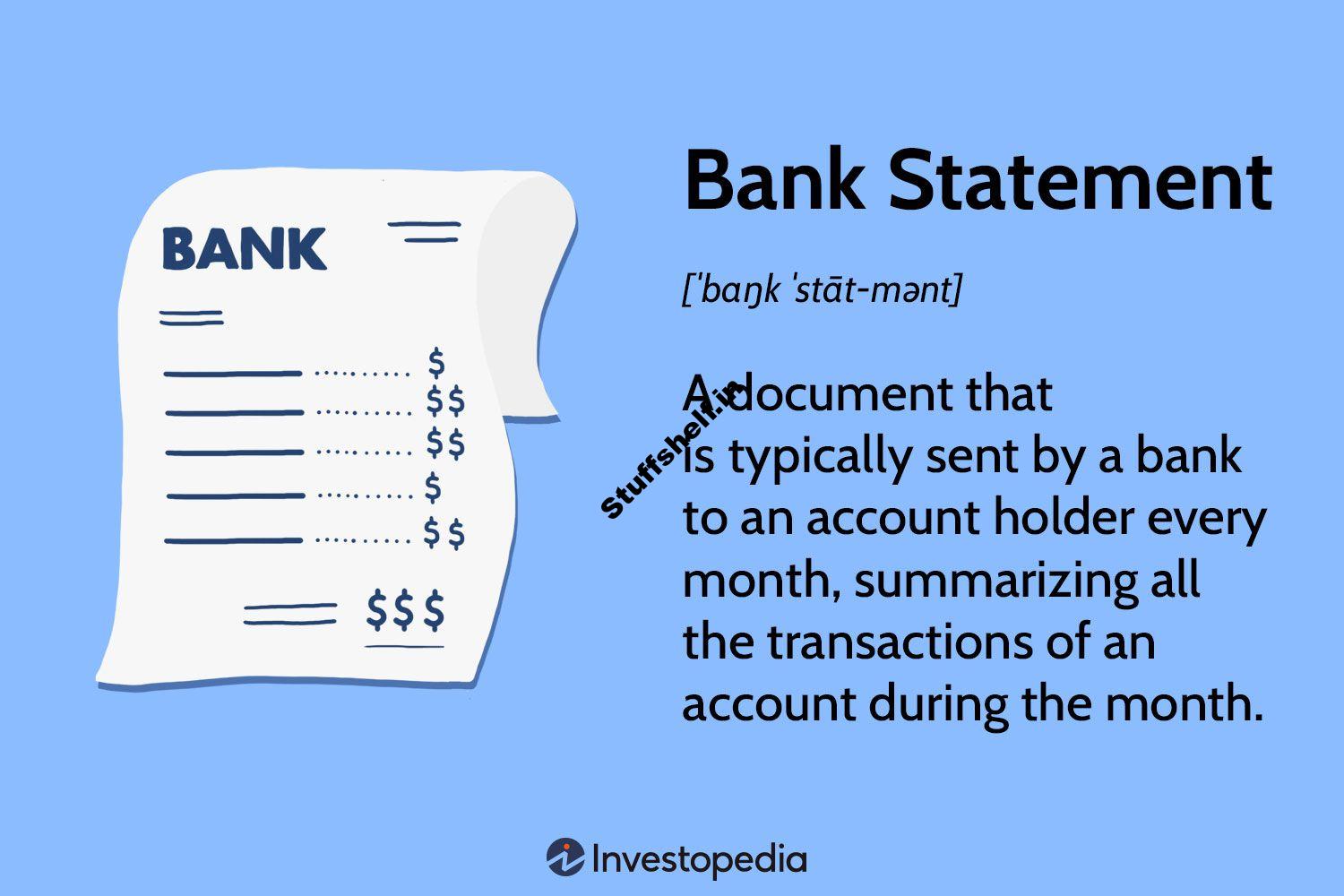 What Is a Bank Statement Definition Benefits and Requirements