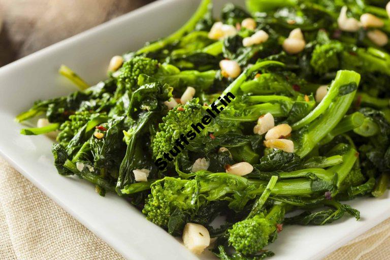 Broccoli Raab and Rapini Cooked and Served