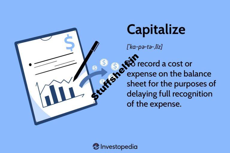 What It Is What It Means When a Cost Is Capitalized