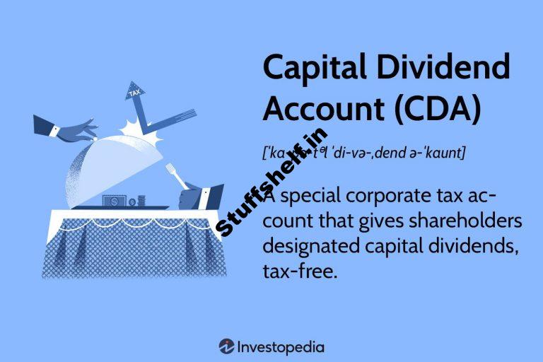 Capital Dividend Account CDA Definition and Tax Treatment