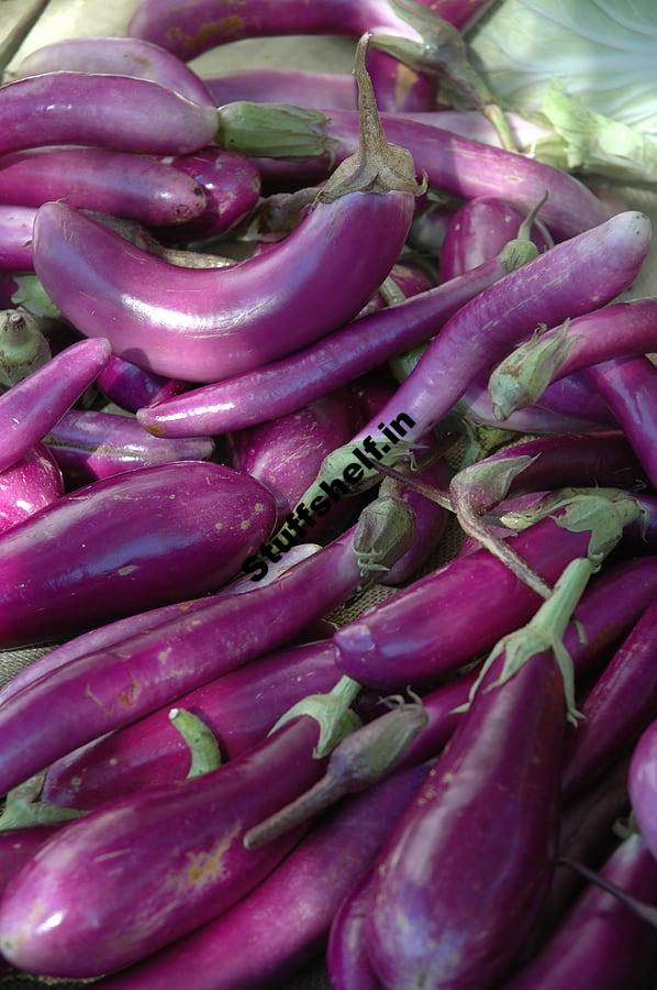 Oriental Eggplants Harvest to Table