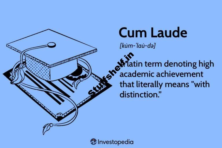 What Does Cum Laude Suggest?