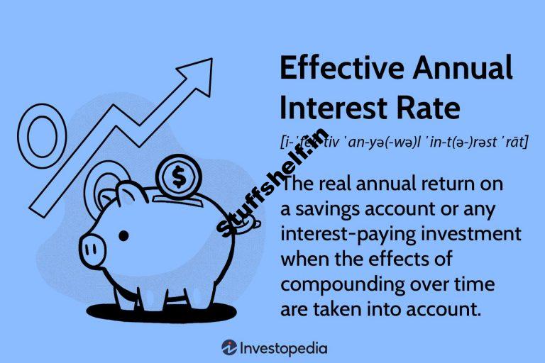 Effective Annual Interest Rate Definition Formula and Example