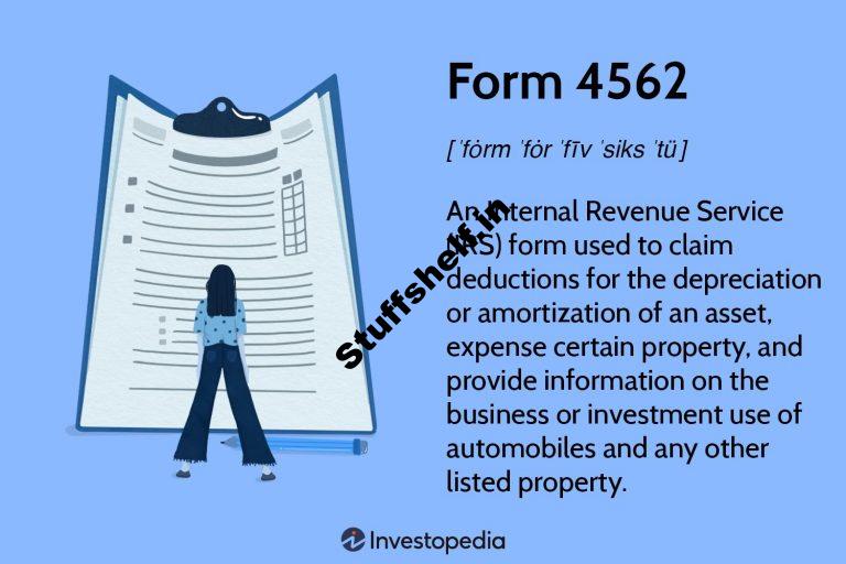 What Is Form 4562 Depreciation and Amortization