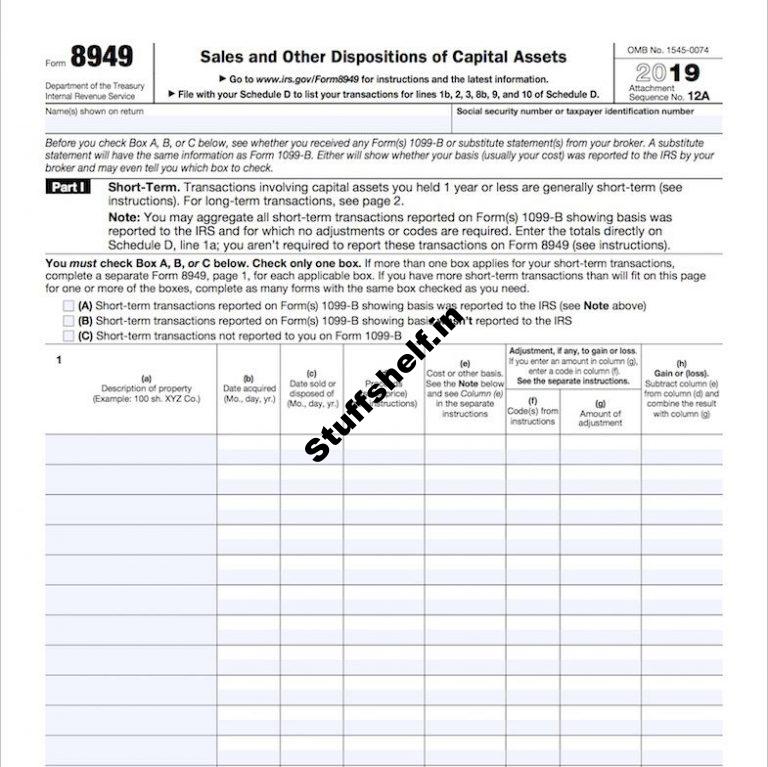 Sales and Other Dispositions of Capital Assets