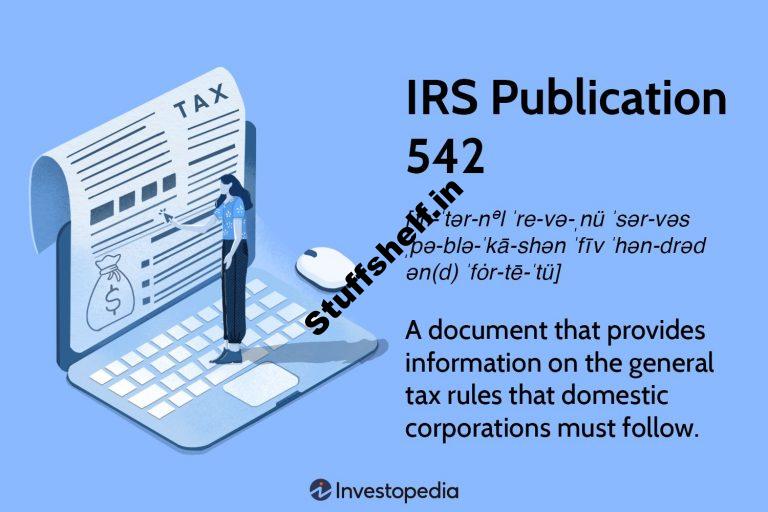 IRS Publication 542 Definition