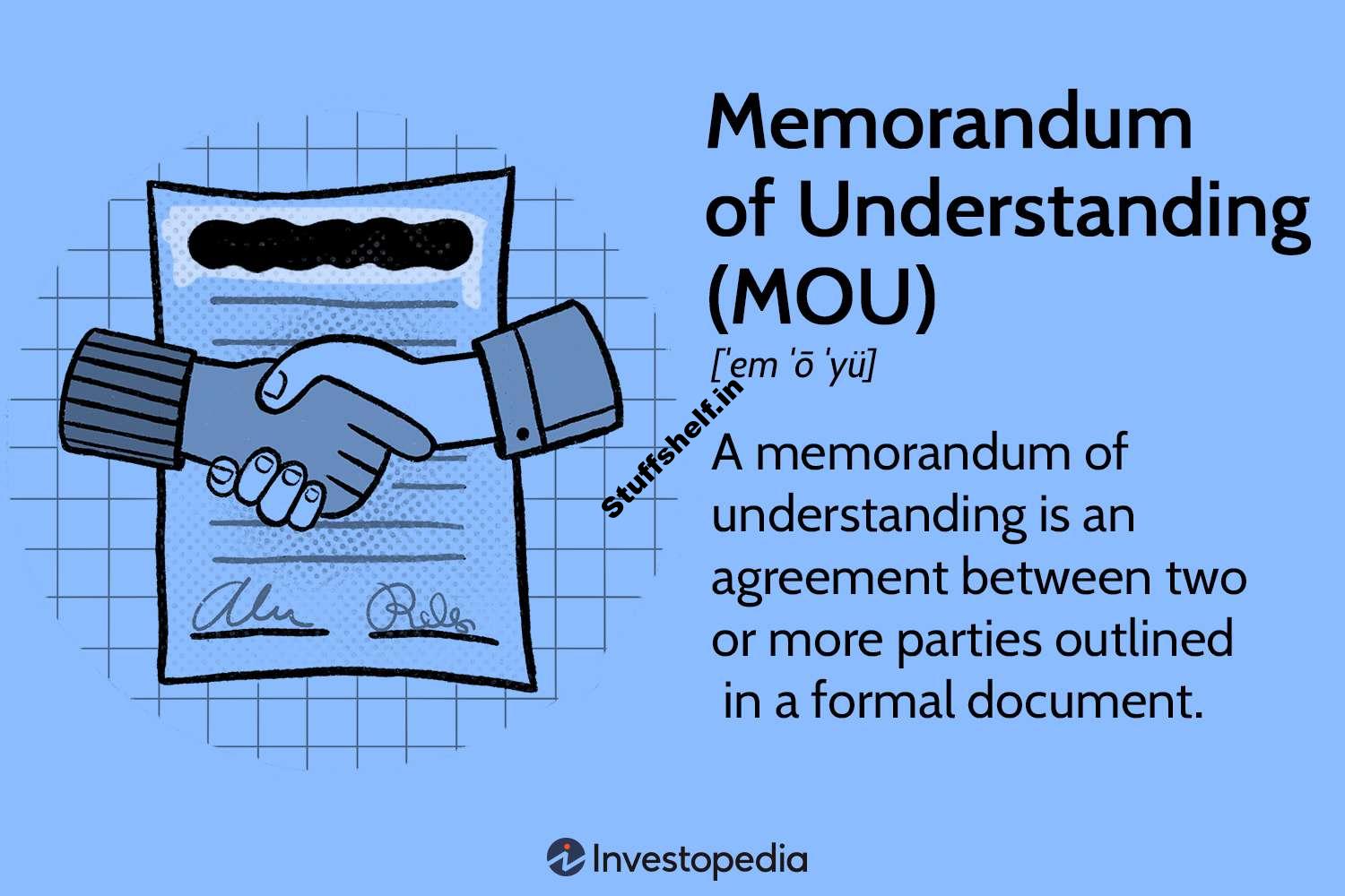 Memorandum of Understanding (MOU) Defined, What’s In It, Pros/Cons, MOU vs MOA