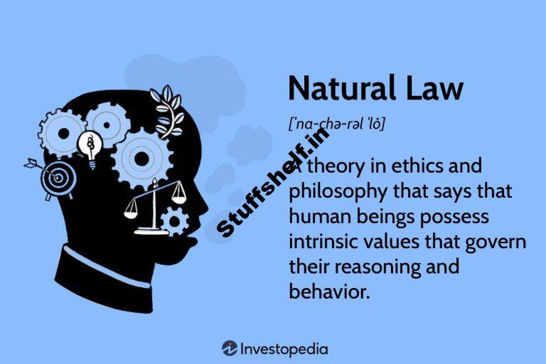 Natural Law in Ethics