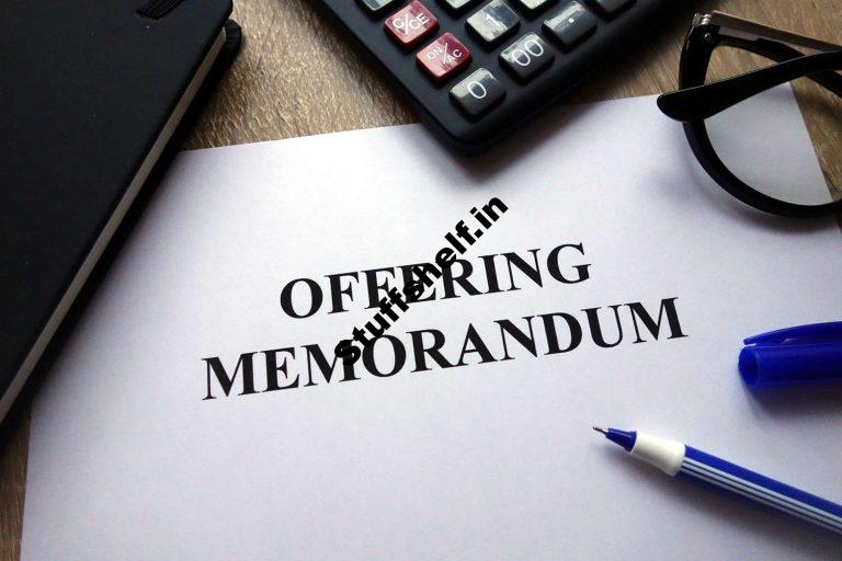 Offering Memorandum Definition Example Vs Prospectus