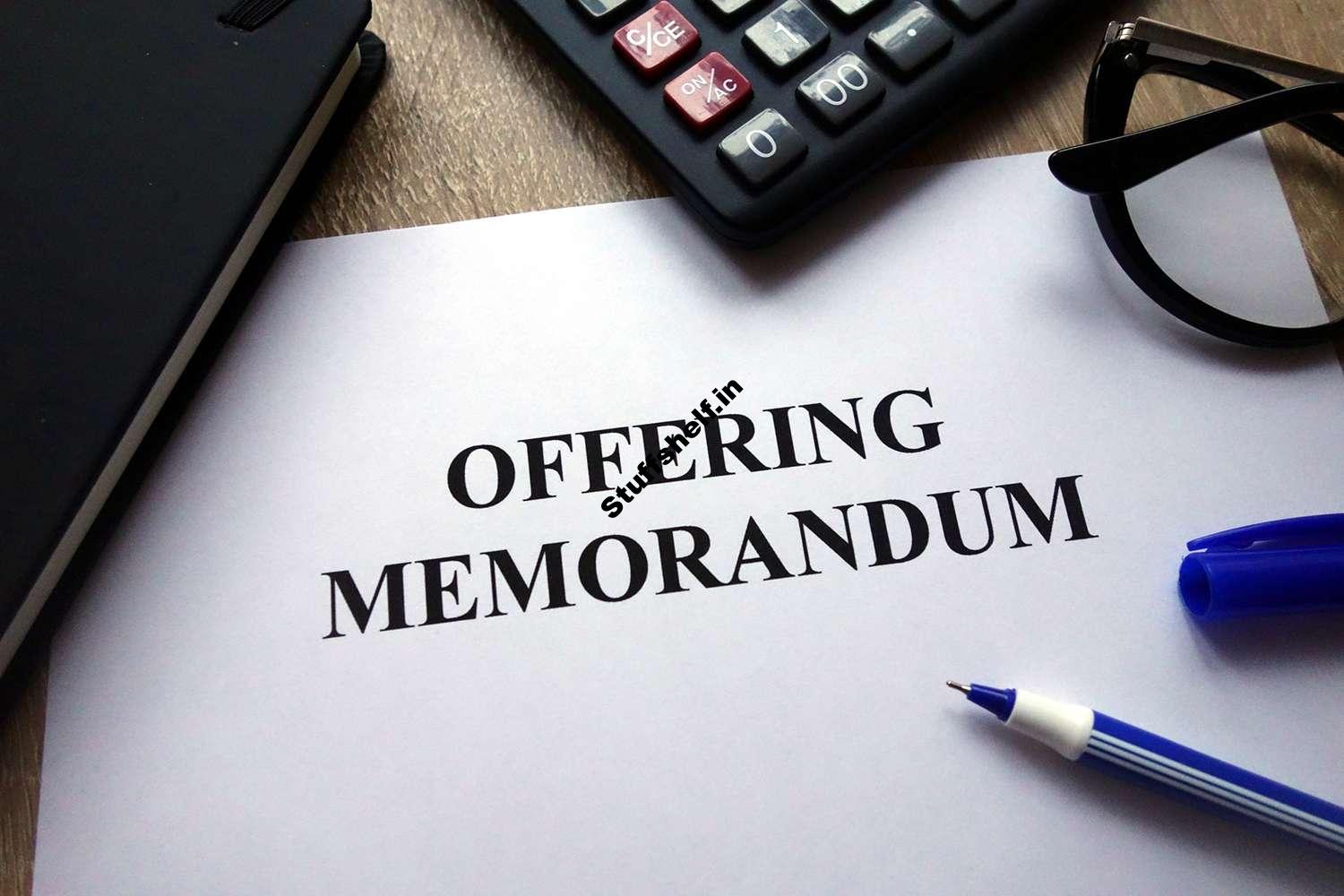 Offering Memorandum: Definition, Example, Vs. Prospectus