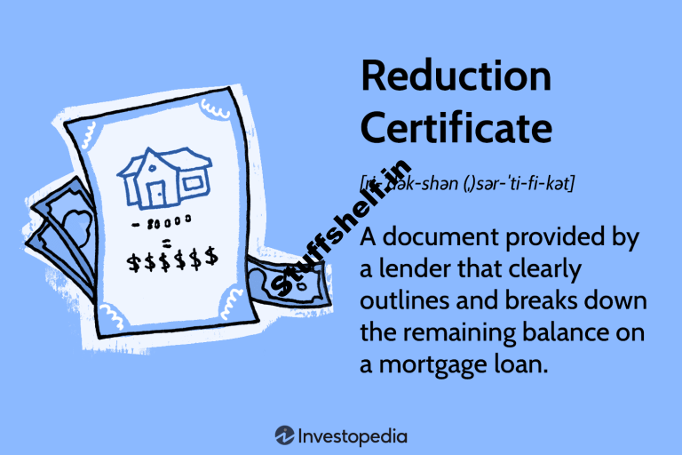 Reduction Certificate Definition