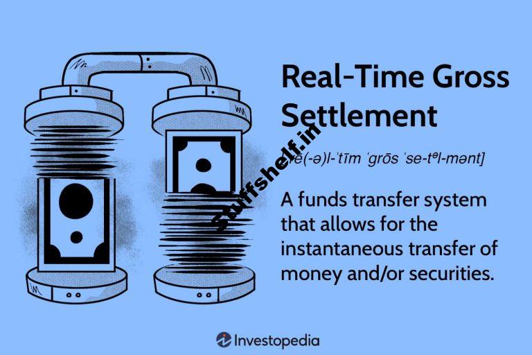 Real Time Gross Settlement RTGS Definition Benefits