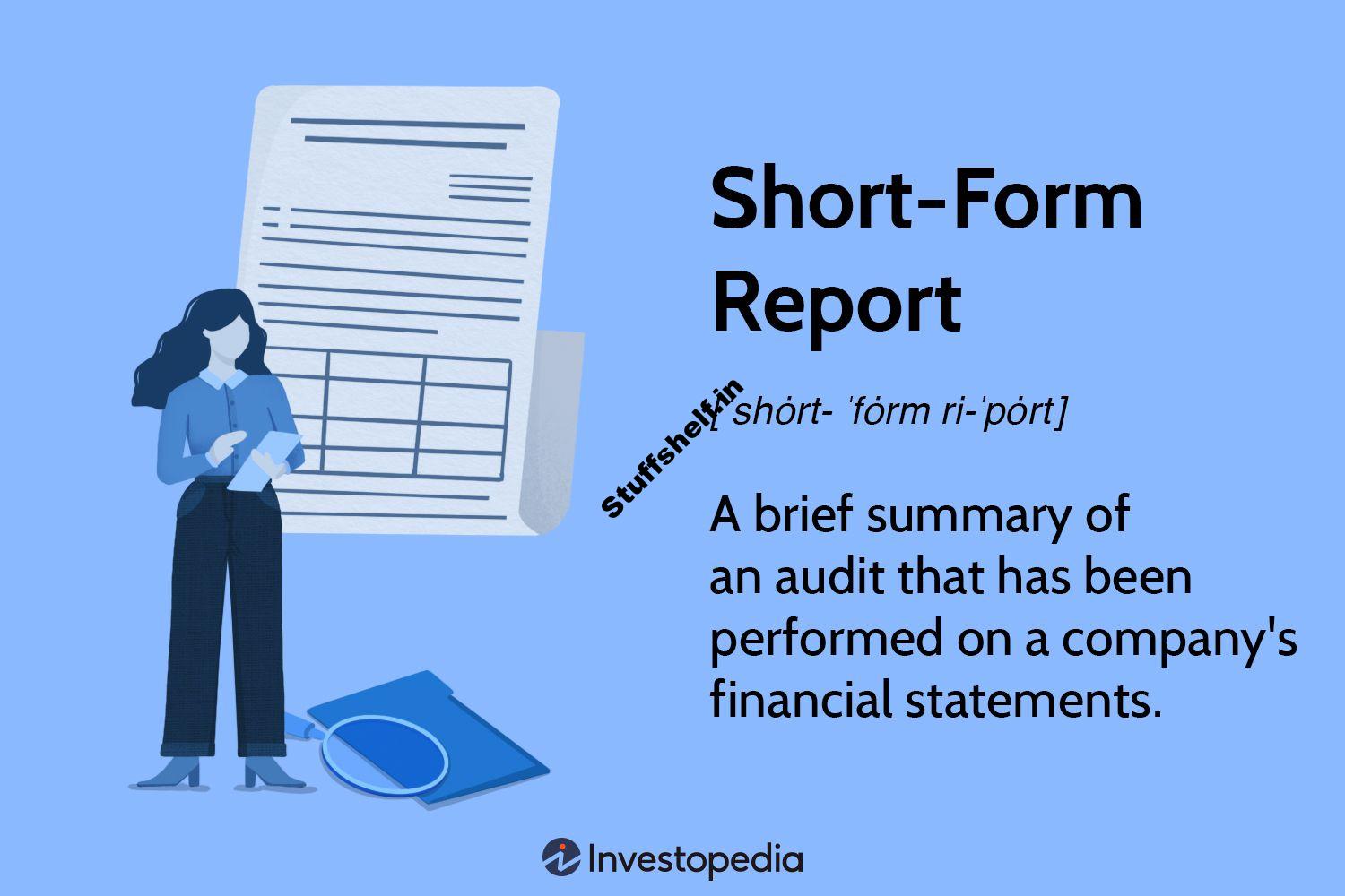 Short-Form Report Definition