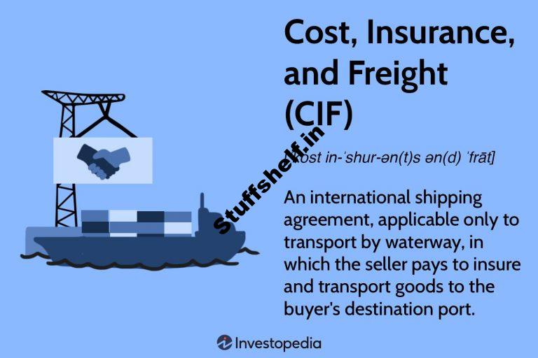 Cost Insurance and Freight CIF Definition Rules and Example