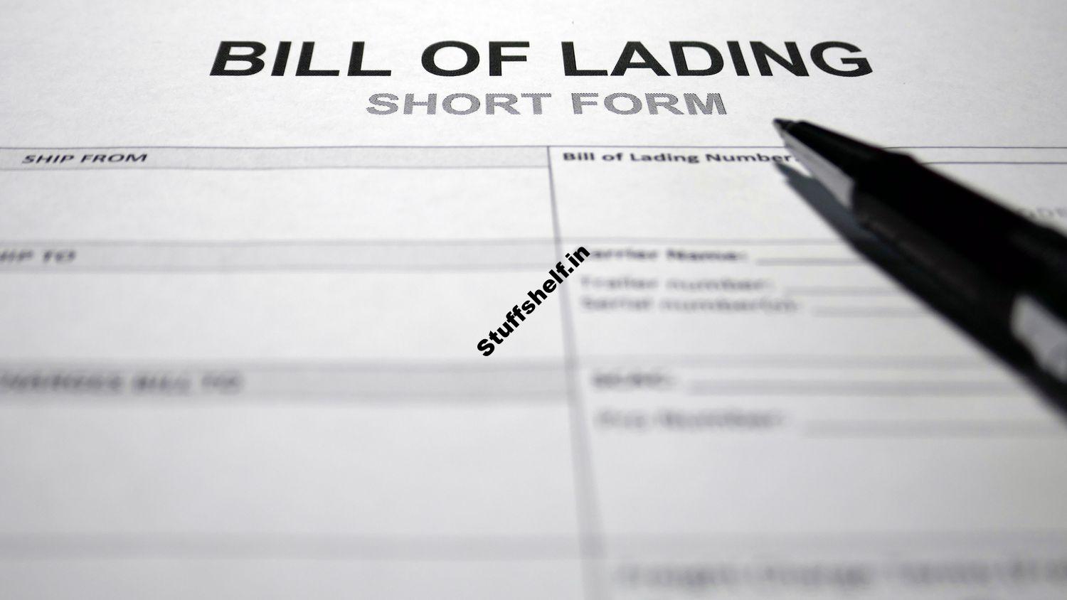 Claused Bill of Lading Definition