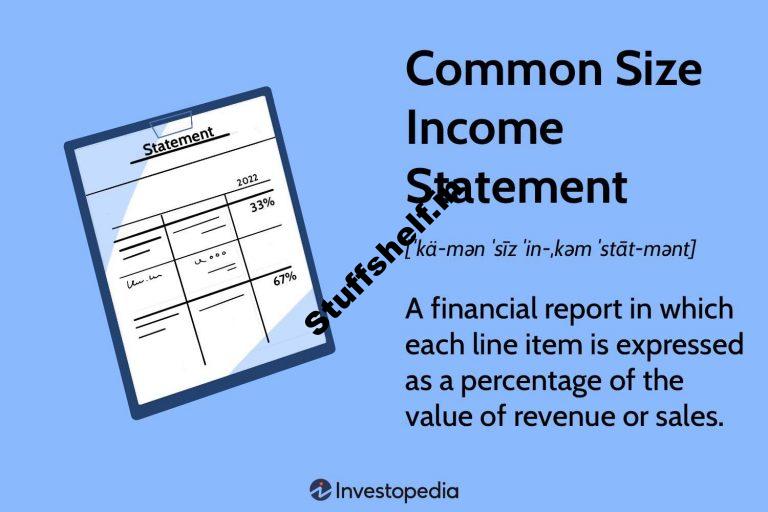 Common Size Income Statement Definition and Example