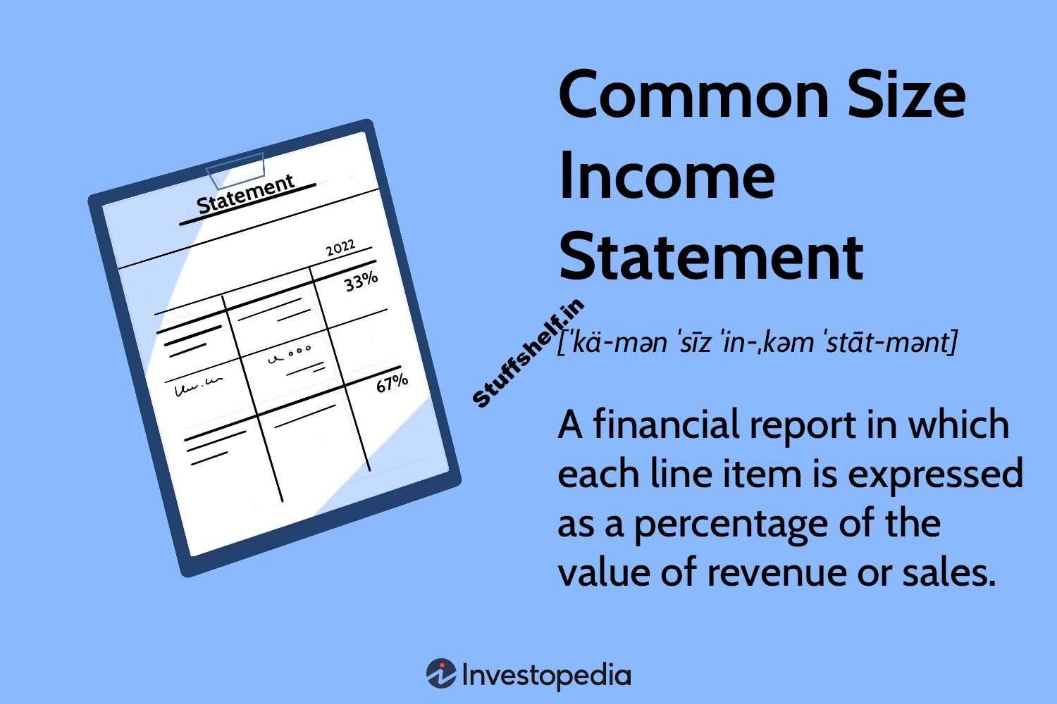 Common Size Income Statement Definition and Example